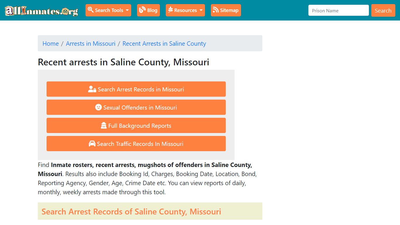 Recent arrests in Saline County, Missouri | Mugshots, Rosters, Inmates ...