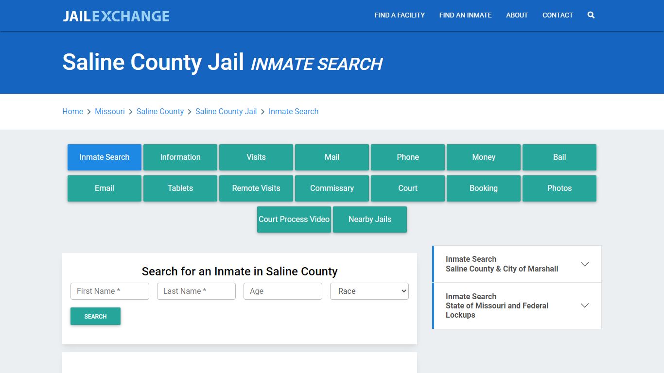 Saline County Jail, MO Inmate Search: Roster & Mugshots - Jail Exchange